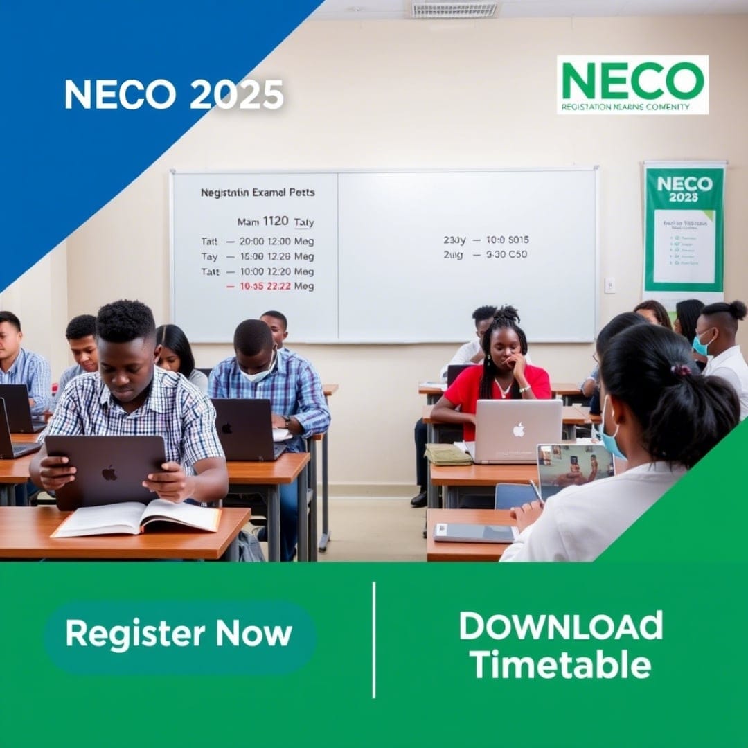 NECO 2025 Registration Deadline, Timetable & Exam Format Explained