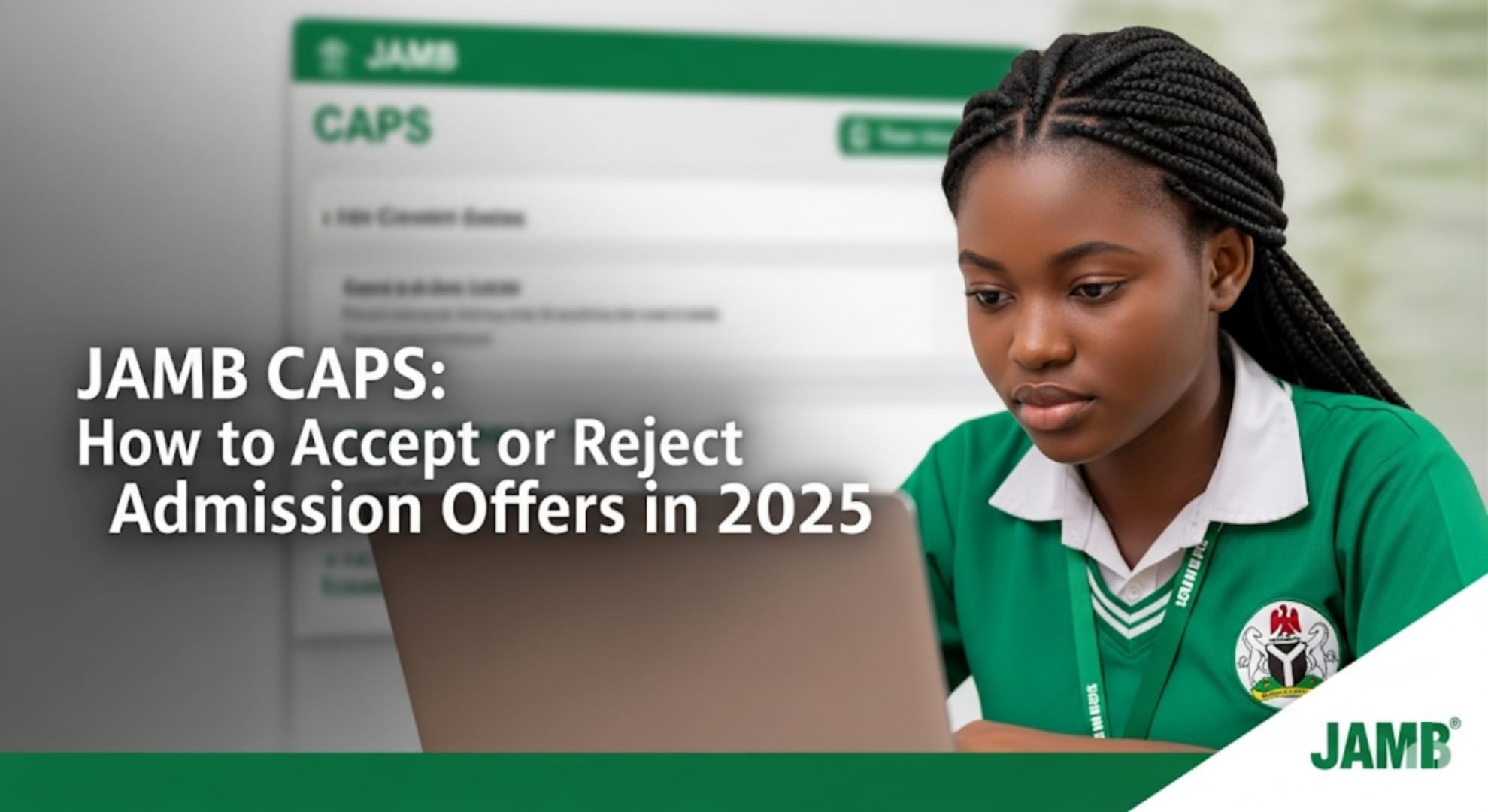 How to Accept or Reject Admission Offers in 2025 on Jamb caps